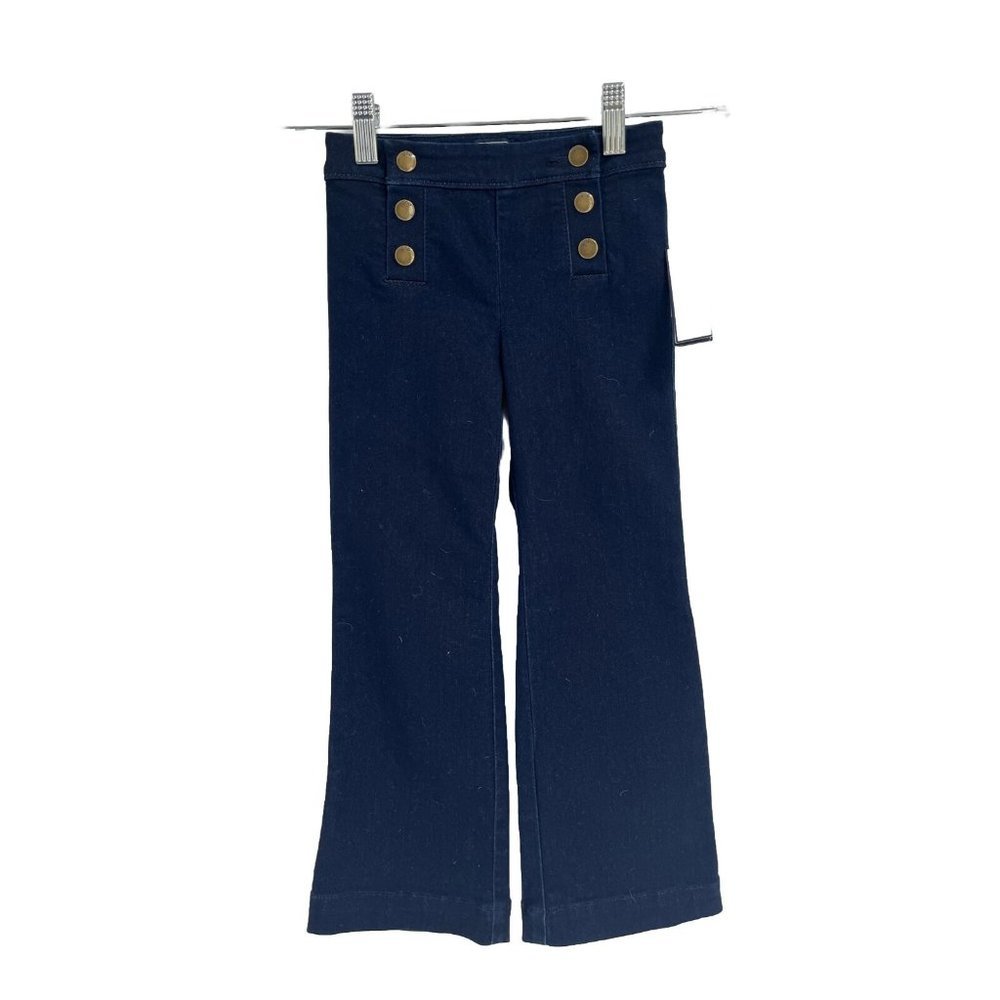 Gap Kids Flare Dark Wash Jeans Sz 5 NWT - Picture 1 of 4